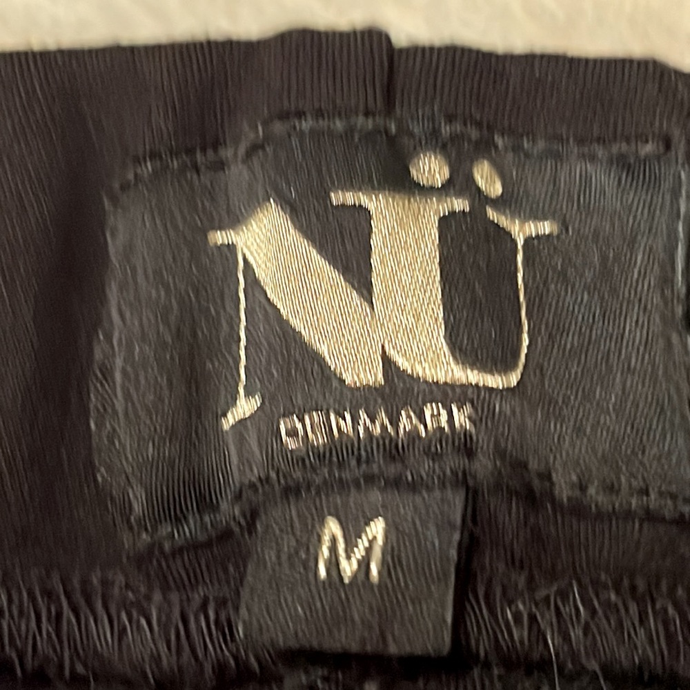 NU Denmark Black Faux Leather Pants Size M - Picture 7 of 9